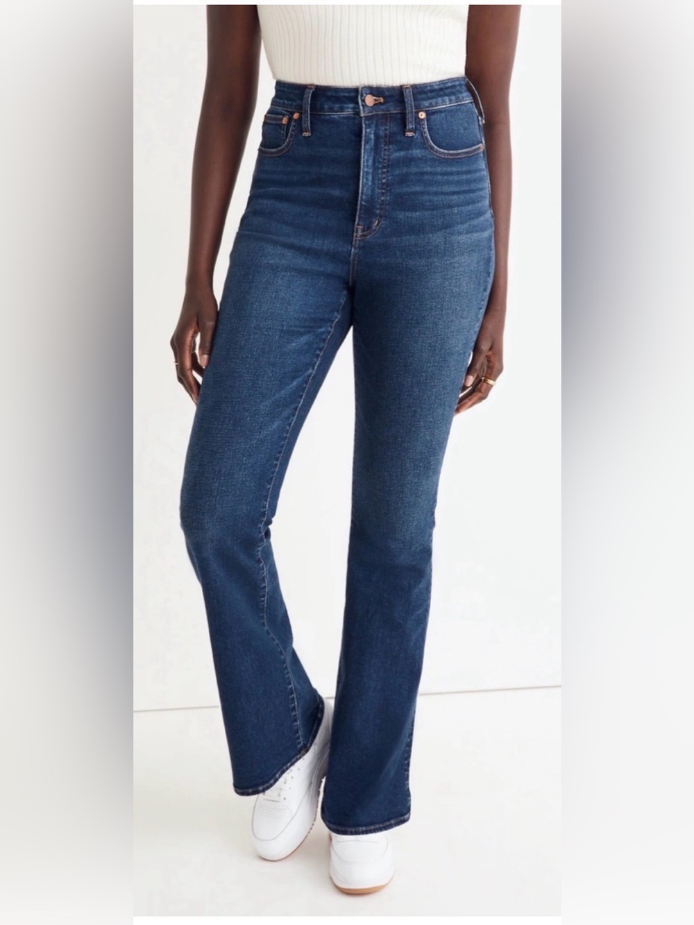 Madewell Women's Size 25 Curvy Skinny Flare Jeans Stretch